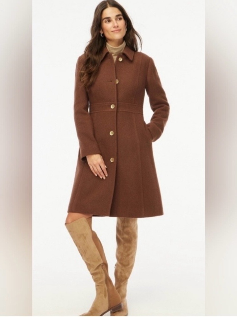 J. Crew Factory Wool Blend Lady Day Coat